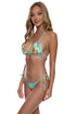 Luli Fama Il Mare Seamless Reversible Wavy Ruched Back Brazilian Tie Side Bottom